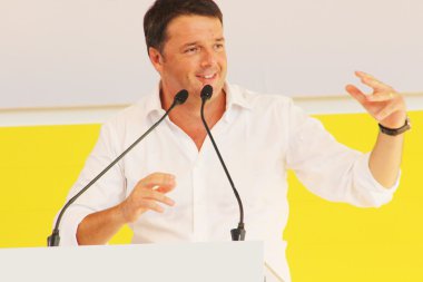 Matteo renzi, bologna, İtalya, Eylül 2014