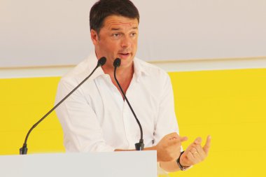 Matteo renzi, bologna, İtalya, Eylül 2014