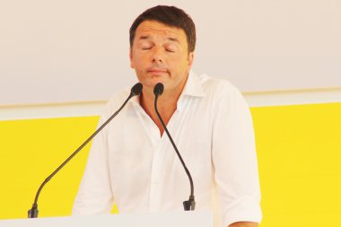 Matteo renzi, bologna, İtalya, Eylül 2014
