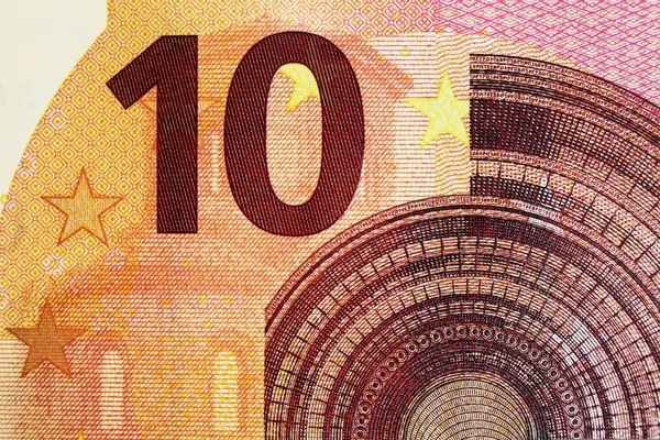 Ten euro new banknote 10 — Stock Photo, Image