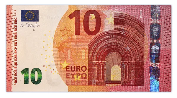 Billete de diez euros 10 —  Fotos de Stock
