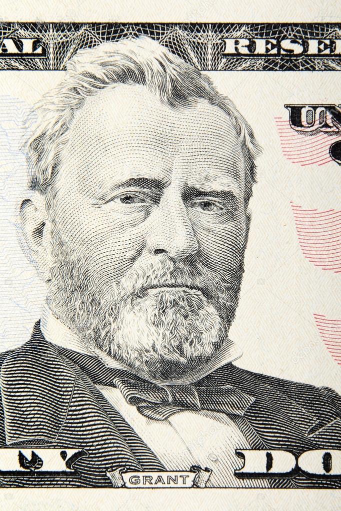 Ulysses grant dollar banknote portratit