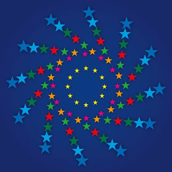 ヨーロッパの旗のシンボル — ストックベクタ