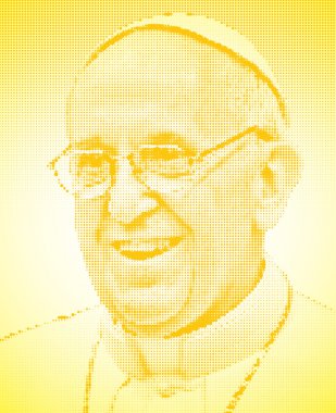 Papa francis grafik hazırlama portre