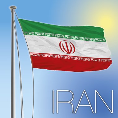 Iran flag clipart