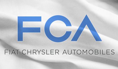 Fca flag, fiat and crysler automobile industries