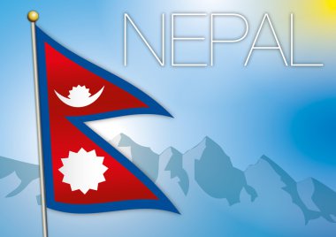 Nepal resmi ulusal bayrağı