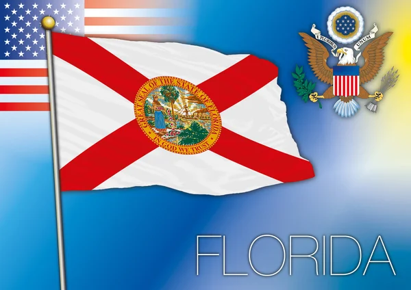 Bandera de Florida — Vector de stock