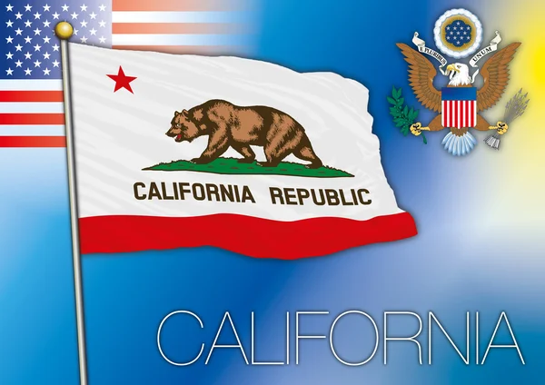 Прапор Каліфорнії — стоковий вектор