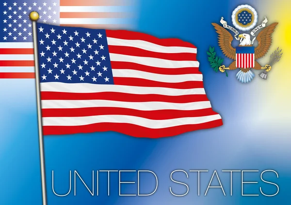 Estados Unidos de América bandera — Archivo Imágenes Vectoriales