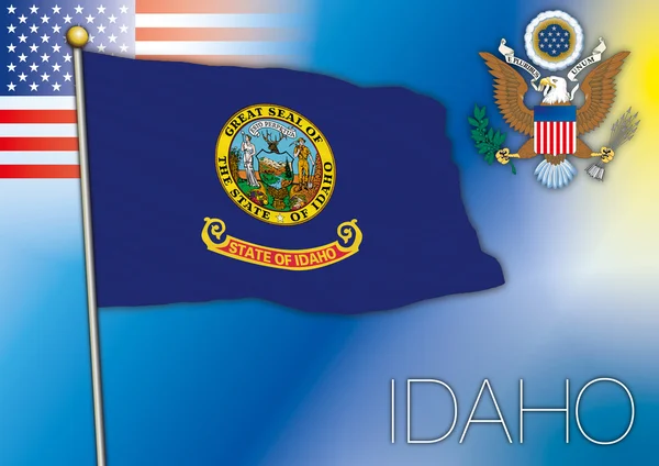 Bandera de Idaho — Vector de stock