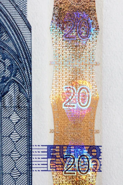 Евро банкноты, в частности — стоковое фото