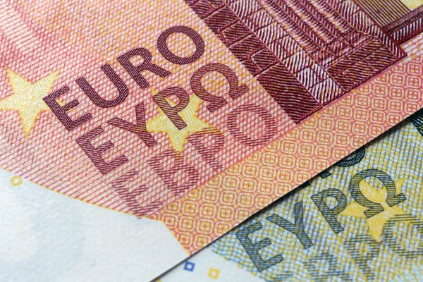 Billetes en euros, en particular — Foto de Stock