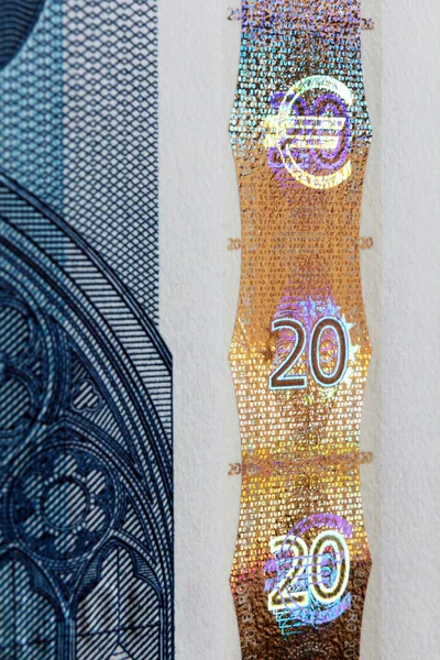 Euro banknotes, particular — Stock Photo, Image