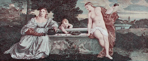 Tiziano vecellio, pintura particular — Fotografia de Stock