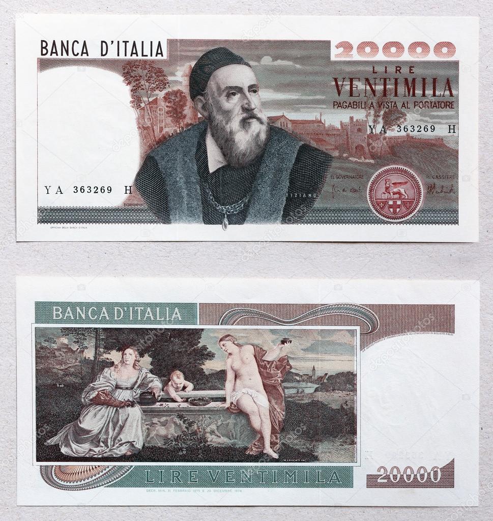 tiziano vecellio lira banknote