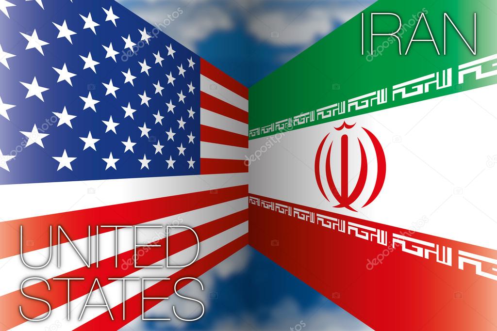 Usa vs iran flags — Stock Vector © frizio 78000794