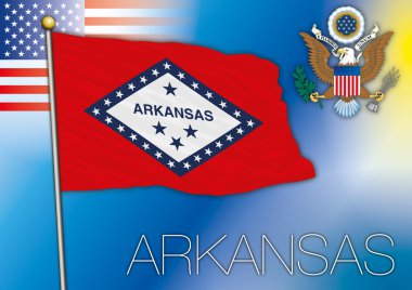 Arkansas bayrak, devlet bizi