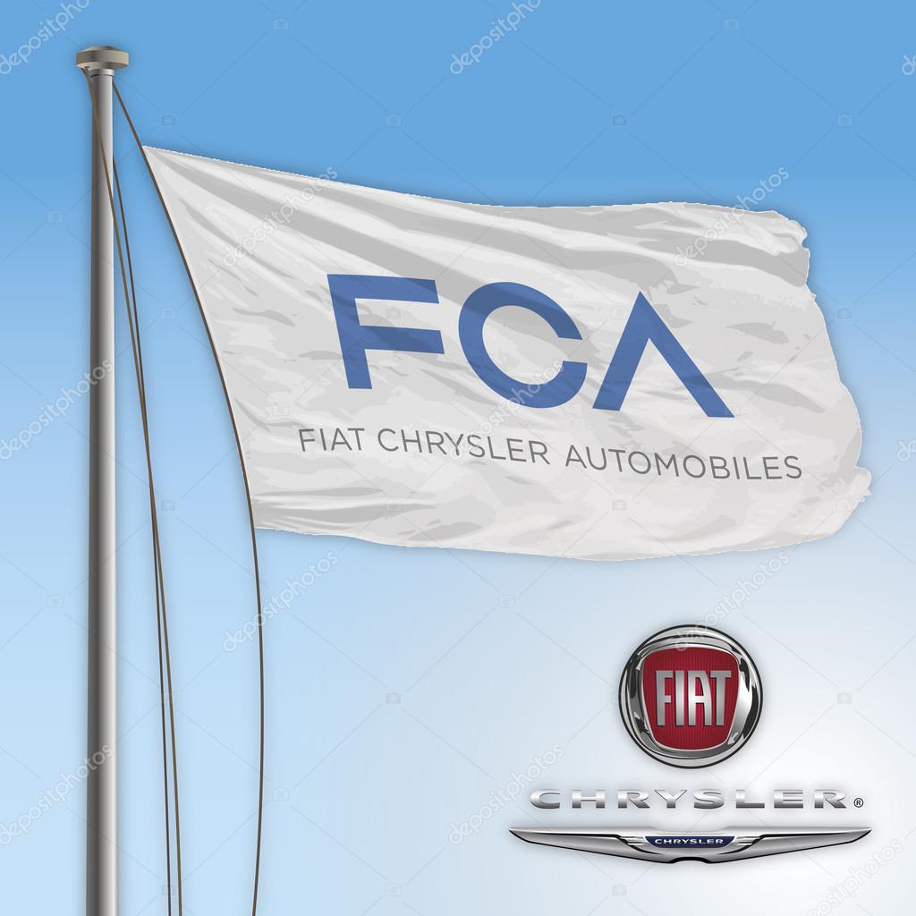 Graphic elaboration fca flag, vector file