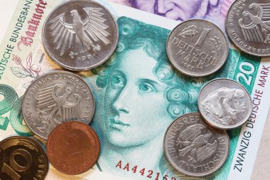 germany old mark currency clipart