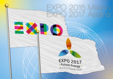 Expo 2015 expo 2017 bayrakları