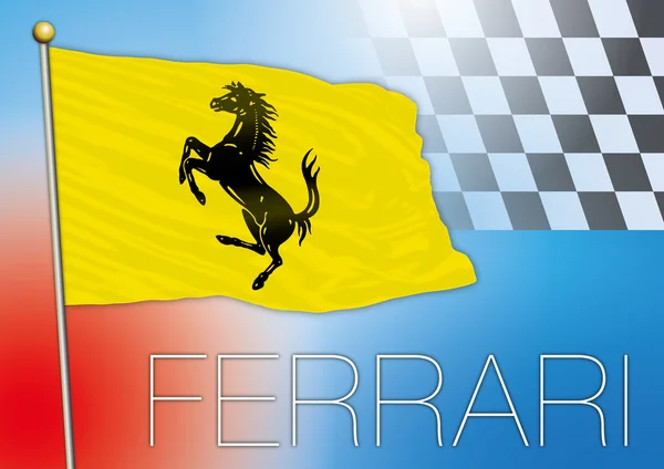 Ferrari vlajka — Stockový vektor