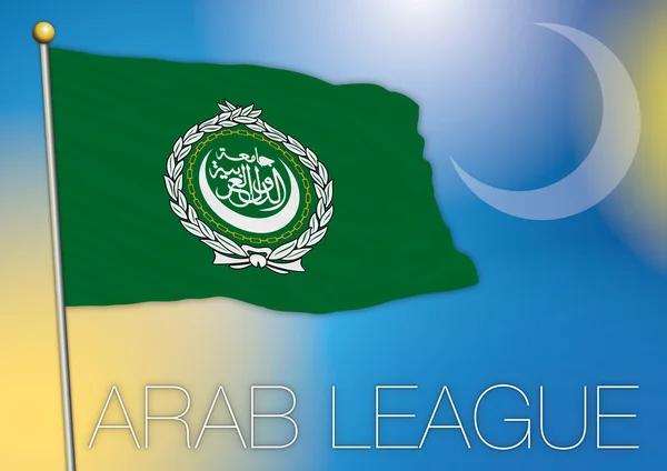 Прапор Ліги арабських держав — стоковий вектор