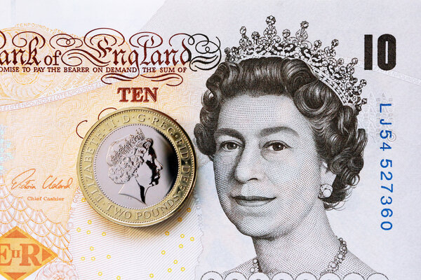 Ten pound banknote Royalty Free Stock Images
