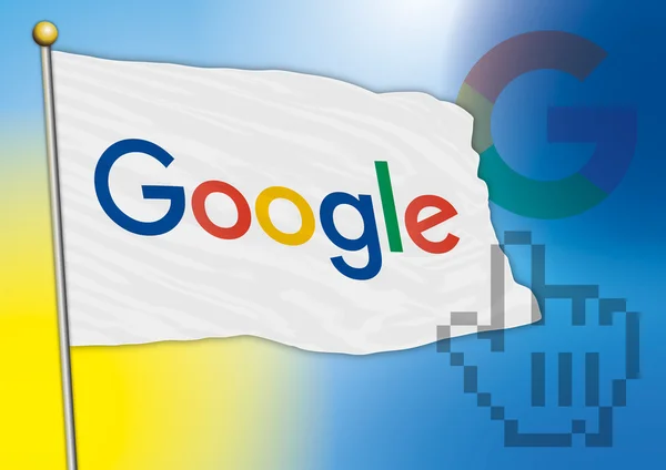 Drapeau google — Image vectorielle