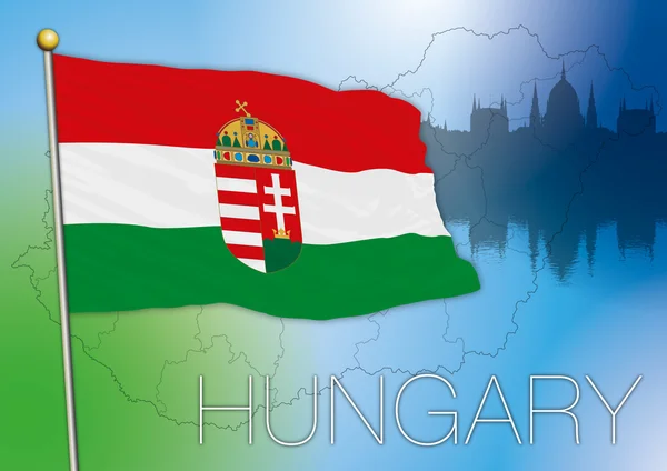 Hungary flag — Stock Vector