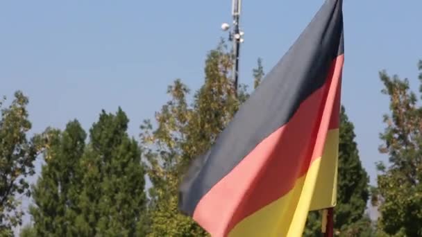 Alemania bandera — Vídeo de stock