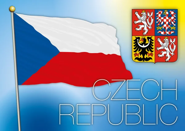 Bandeira da República Checa — Vetor de Stock