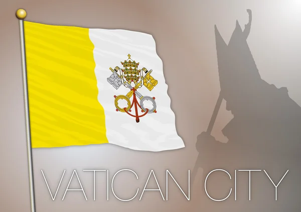 Bandera de Ciudad del Vaticano — Archivo Imágenes Vectoriales