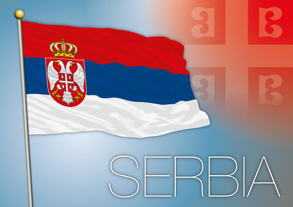 Флаг Сербии
