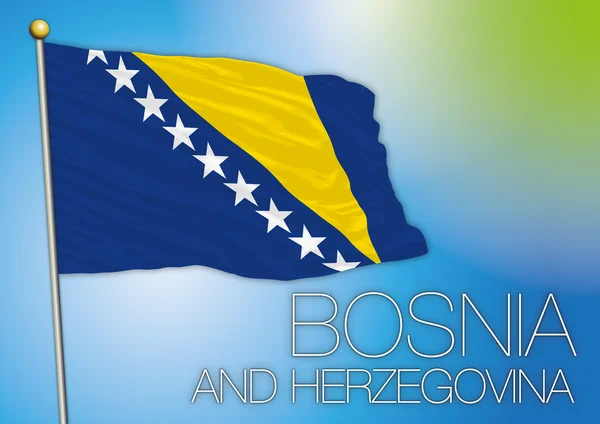 Bosnia herzegovina flag — Stock Vector