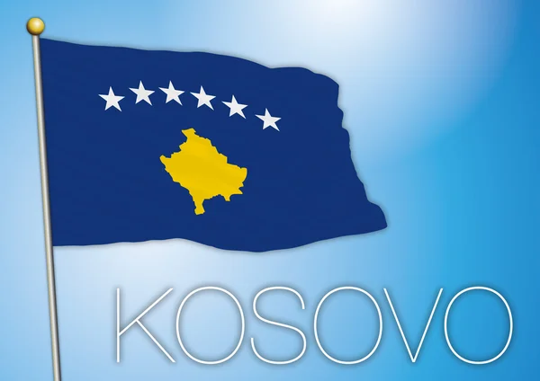 Bandeira do Kosovo — Vetor de Stock