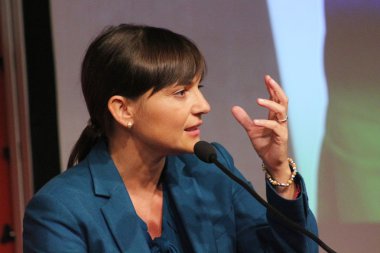 Modena, İtalya, 18 Eylül 2015. Serracchiani, politik parti Kongre debora