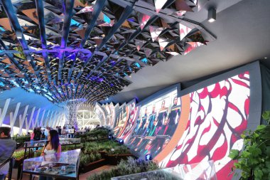 Milan, - 19 Eylül 2015: Iran Pavyonu, Expo 2015 dünya sergisi.