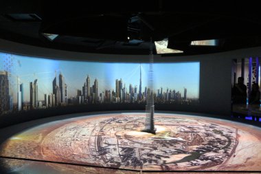 Milan, - 19 Eylül 2015: Emirlikleri Pavyonu, Expo 2015 dünya sergisi.