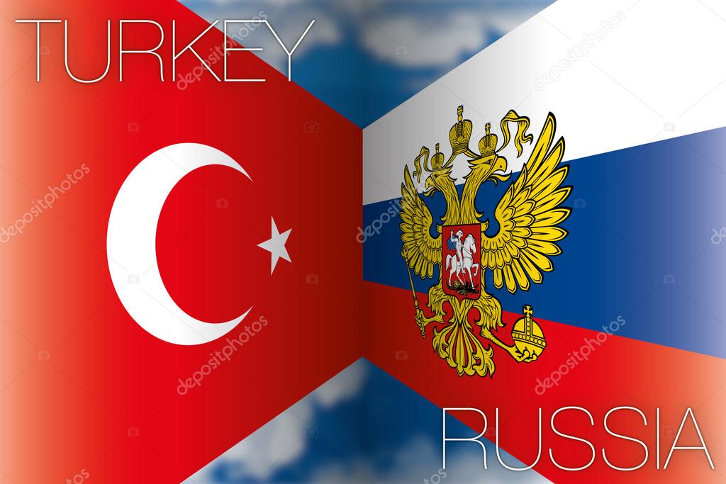 turkey vs russia flags