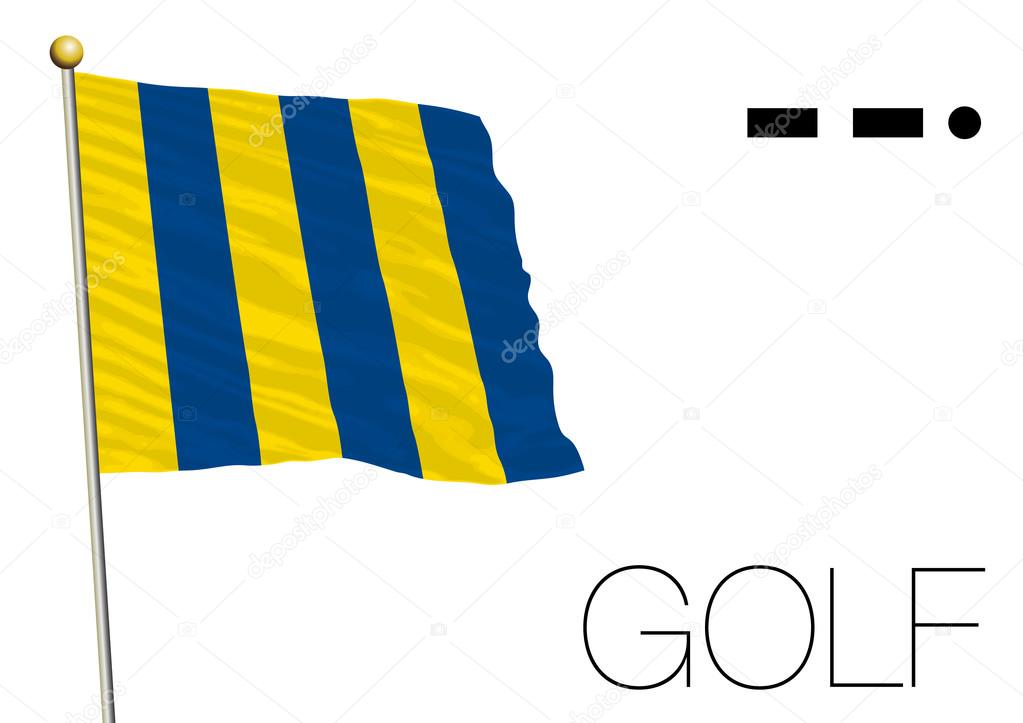 golf flag, International maritime signal