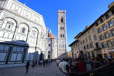 florence, italy, giotto's bell tower clipart