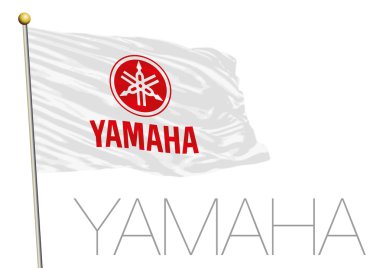 Yamaha yarış bayrağı, motosiklet spor takımı, yazı işleri.