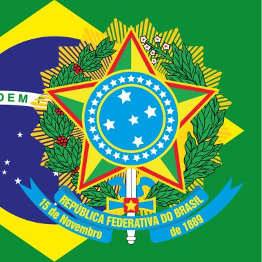 Brezilya ceket kol ve bayrak