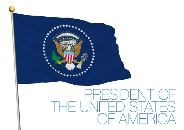 Drapeau du président des États-Unis d'Amérique — Image vectorielle