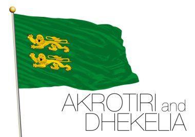 akrotiri and dhekelia flag isolated on the white background clipart