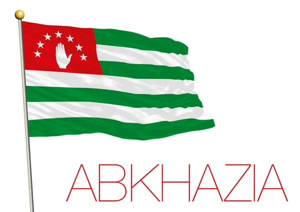 Abkhazia flag isolated on the white background — Stock Vector