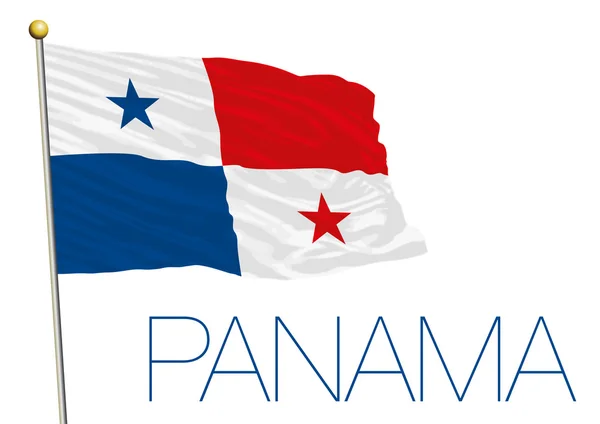 Drapeau Panama République Illustration Vectorielle — Image vectorielle