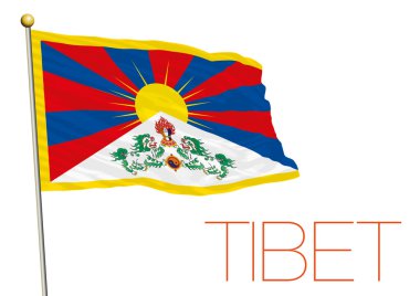 Tibet bayrak, Çin ülke topraklarında