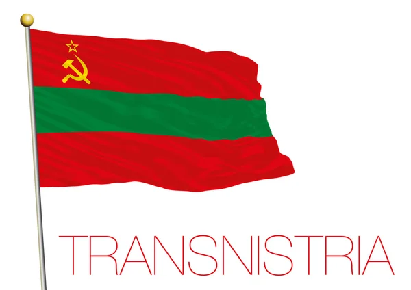 Flaga Naddniestrza na białym tle w tle — Wektor stockowy